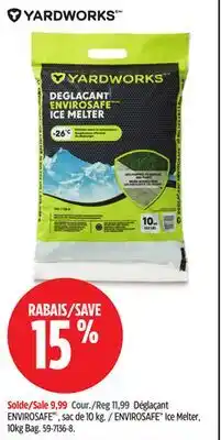 Canadian Tire Yardworks ENVIROSAFE Ice Melter, 10kg Bag offer