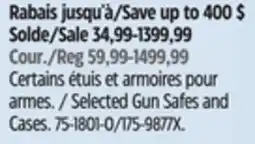 Canadian Tire Remington Selected Gun Safes and offer