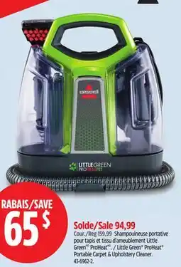 Canadian Tire LittleGreen ProHeat Portable Carpet & Upholstery Cleaner offer
