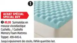 Canadian Tire Memory Foam Mattress Topper offer