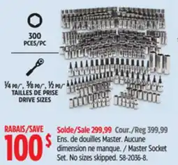 Canadian Tire MAXIMUM Master Socket Set offer