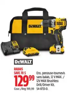 Canadian Tire DEWALT 12V MAX Brushless Drill/Driver Kit offer