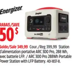 Canadian Tire Energizer Portable Power Station with LFP Battery offer