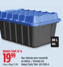 Canadian Tire Domed Lid Heavy Duty Tote offer