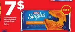 Maxi PRODUIT DE FROMAGE FONDU SINGLES KRAFT, 825 g offer