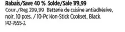 Canadian Tire Vida by PADERNO 10-Pc Non-Stick Cookset, Black offer