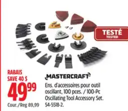 Canadian Tire 100-Pc Oscillating Tool Accessory Set offer
