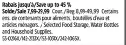 Canadian Tire E-Zee Selected Food Storage, Water Bottles and Household Supplies offer