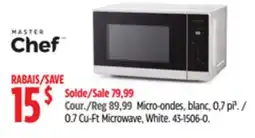 Canadian Tire 0.7 Cu-Ft Microwave, White offer