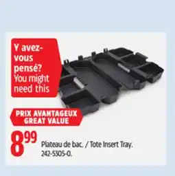 Canadian Tire Mastercraft Tote Insert Tray offer