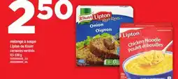 Maxi MÉLANGE À SOUPE LIPTON OU KNORR, 113-338 g offer