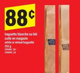 Maxi BAGUETTE BLANCHE OU BLÉ | WHITE OR WHEAT BAGUETTE, 255 G offer