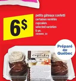 Maxi PETITS GÂTEAUX CONFETTI | CUPCAKES CUPCAKES, 6 UN offer