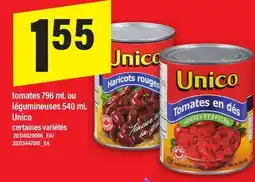 Maxi TOMATES 796 ML OU LÉGUMINEUSES 540 ML UNICO offer