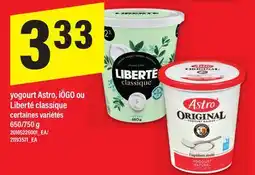 Maxi YOGOURT ASTRO, IÖGO OU LIBERTÉ CLASSIQUE, 650/750 G offer
