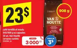 Maxi CAFÉ TORRÉFIÉ ET MOULU, 640/908 G OU CAPSULES, 30UN. VAN HOUTTE offer