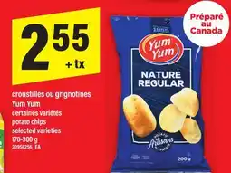 Maxi CROUSTILLES OU GRIGNOTINES YUM YUM | POTATO CHIPS, 170-300 G offer
