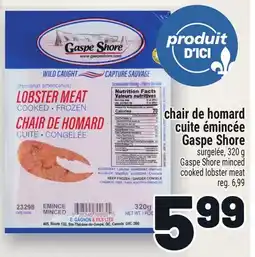 Metro CHAIR DE HOMARD CUITE ÉMINCÉE GASPE SHORE | GASPE SHORE MINCED COOKED LOBSTER MEAT offer