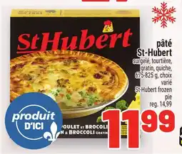 Metro PÂTÉ ST-HUBERT | ST-HUBERT FROZEN PIE offer