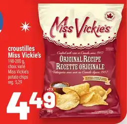 Metro CROUSTILLES MISS VICKIE'S | MISS VICKIE'S POTATO CHIPS offer