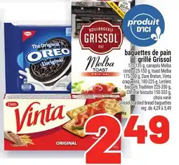 Metro BAGUETTES DE PAIN GRILLÉ GRISSOL | GRISSOL TOASTED BREAD BAGUETTES offer