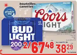 Metro BIÈRE LABATT BUD LIGHT, MOLSON COORS LIGHT | BEER offer