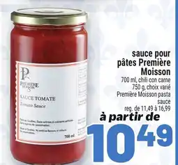 Metro SAUCE POUR PÂTES PREMIÈRE MOISSON | PREMIÈRE MOISSON PASTA SAUCE offer