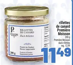 Metro RILLETTES DE CANARD PREMIÈRE MOISSON | PREMIÈRE MOISSON DUCK RILLETTES offer