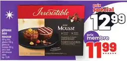 Metro GÂTEAUX MINI MOUSSE | MINI MOUSSE CAKES offer