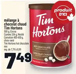 Metro MÉLANGE À CHOCOLAT CHAUD TIM HORTONS | TIM HORTONS HOT CHOCOLATE MIX offer