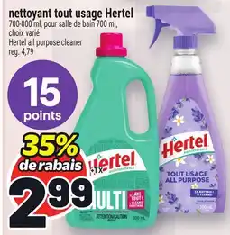 Metro NETTOYANT TOUT USAGE HERTEL | HERTEL ALL PURPOSE CLEANER offer