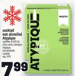 Metro COCKTAIL NON ALCOOLISÉ ATYPIQUE | ATYPIQUE NON-ALCOHOLIC COCKTAIL offer