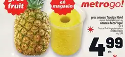 Metro GROS ANANAS TROPICAL GOLD | TROPICAL GOLD LARGE PINEAPPLE OR CORED PINEAPPLE offer