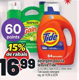 Metro DÉTERGENT POUR LA LESSIVE TIDE | TIDE LAUNDRY DETERGENT offer