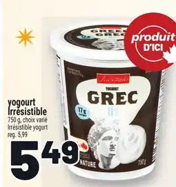 Metro YOGOURT IRRÉSISTIBLE | IRRÉSISTIBLE YOGURT offer