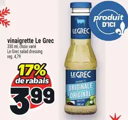 Metro VINAIGRETTE LE GREC | LE GREC SALAD DRESSING offer
