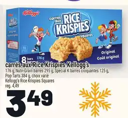 Metro CARRÉS AUX RICE KRISPIES KELLOGG'S | KELLOGG'S RICE KRISPIES SQUARES offer