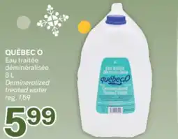 Brunet QUÉBEC O Eau traitée déminéralisée offer