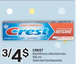 Brunet CREST Dentifrices sélectionnés offer