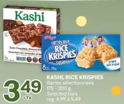 Brunet KASHI, RICE KRISPIES Barres sélectionnées offer