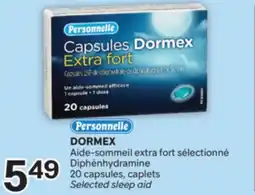 Brunet PERSONNELLE DORMEX Aide-sommeil extra fort sélectionné Diphénhydramine capsules offer