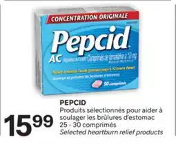 Brunet PEPCID Produits sélectionnés pour aider à soulager les brûlures d'estomac offer