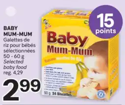 Brunet BABY MUM-MUM Galettes de riz pour bébés sélectionnées offer
