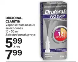 Brunet DRIXORAL, CLARITIN Vaporisateurs nasaux sélectionnés offer
