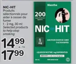 Brunet NIC-HIT Produits sélectionnés pour aider cesser de fumer offer