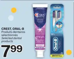 Brunet CREST, ORAL-B Produits dentaires sélectionnés offer