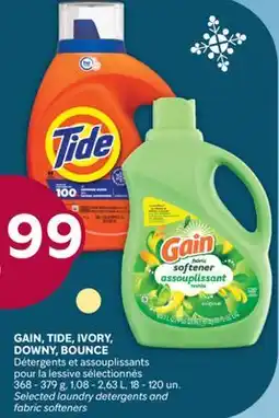 Brunet GAIN, TIDE, IVORY, DOWNY, BOUNCE Détergents et assouplissants pour la lessive sélectionnés offer
