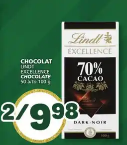 Marché Bonichoix LINDT EXCELLENCE CHOCOLATE offer