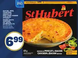 Marché Bonichoix ST-HUBERT FROZEN GRATIN, TOURTIÈRE, PIE, QUICHE OR MEATLESS PIE offer