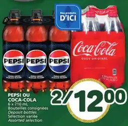 Marché Bonichoix PEPSI OR COCA-COLA offer
